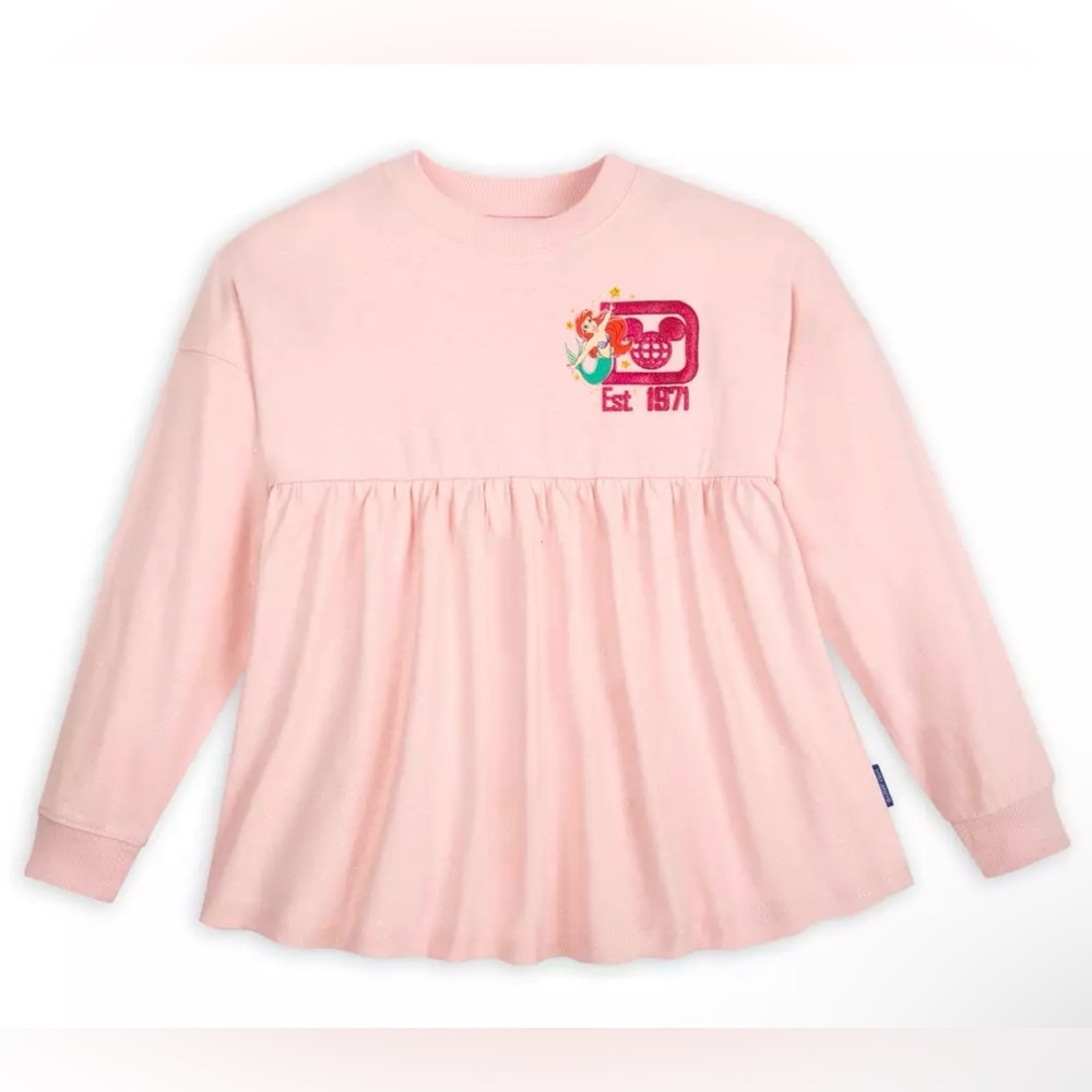 Disney Princesses Walt‎ Disney World Spirit Jersey Kids XL Pink Long Sleeve